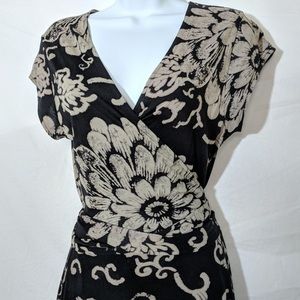 Lucky Brand Floral Pattern Warp Dress